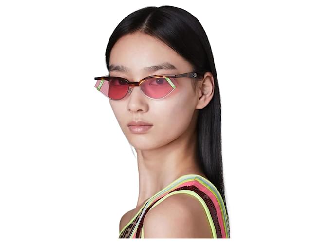 Gafas de sol FENDI T.  el plastico Rosa Plástico  ref.827545