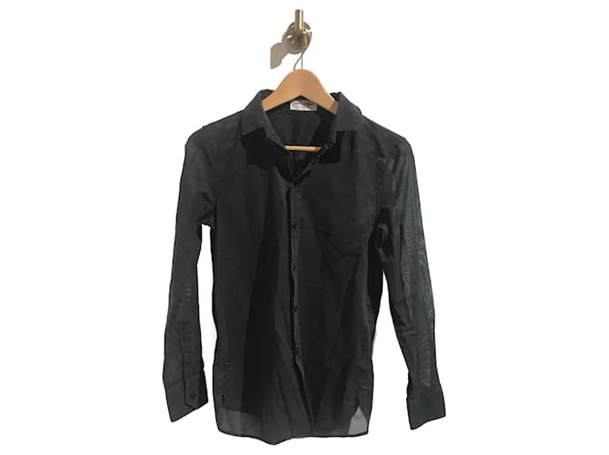 T-shirts SAINT LAURENT.International M Coton Noir  ref.827565