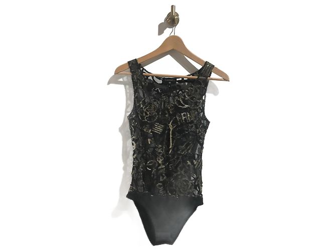 Cambon CHANEL Oberteile T.fr 34 Polyester Schwarz