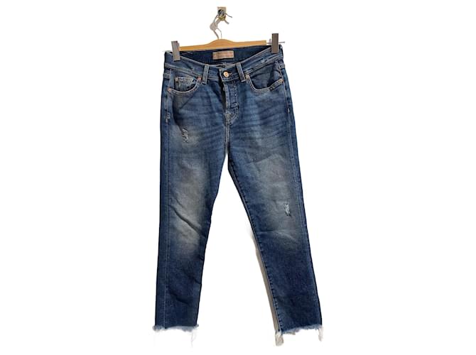 7 FOR ALL MANKIND  Jeans T.US 25 cotton Blue  ref.827640
