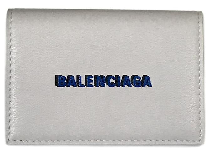 BALENCIAGA Portafogli T.  vacchetta Bianco Pelle  ref.827666