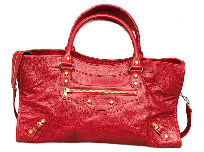City BALENCIAGA  Handbags T.  Leather Red  ref.827668