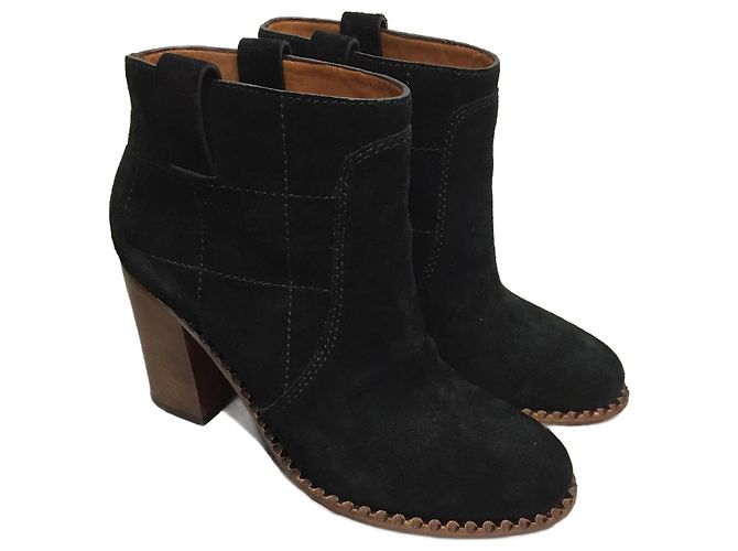 MARC JACOBS Ankle boots T.EU 38 Suede Black