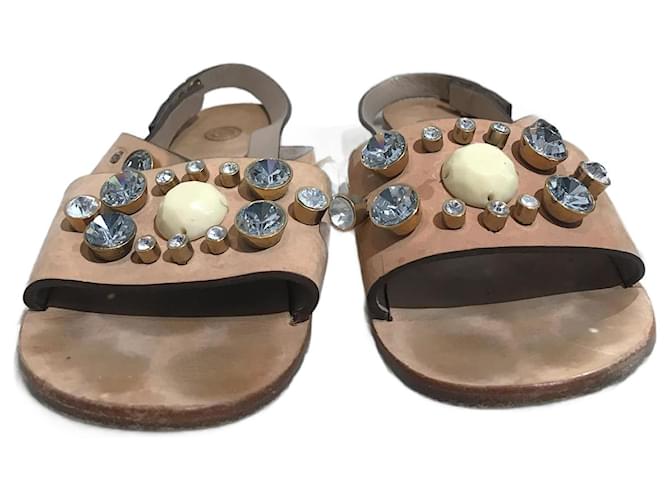 By Malene Birger OTHER  Sandals T.eu 38 Leather Beige  ref.827728