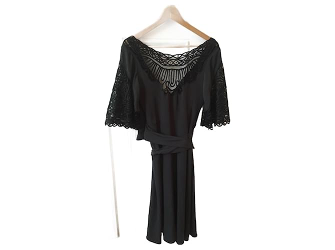 TEMPERLEY LONDON  Dresses T.International M Silk Black  ref.827737
