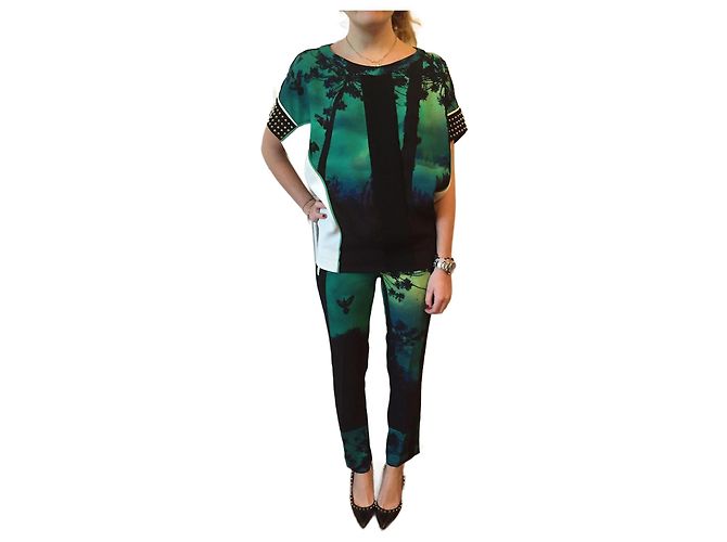 Hose BARBARA BUI T.FR 36 Synthetisch Grün