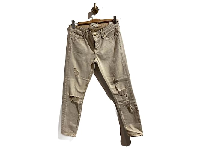 CURRENT ELLIOTT  Jeans T.US 27 cotton Beige  ref.827771