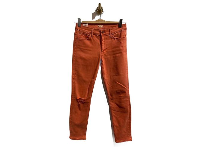 MOTHER Jeans T.US 27 Algodão Laranja