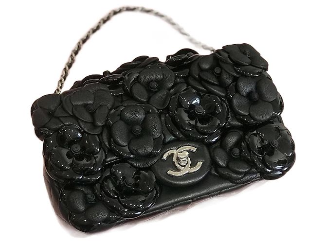Classique CHANEL Sacs T.  cuir de vachette Noir