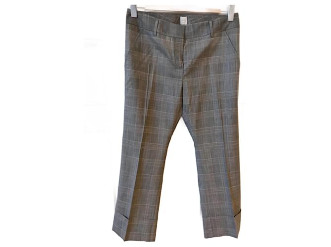Autre Marque TRUE ROYAL Pantalon T.IT 42 Wool Laine Gris  ref.827798