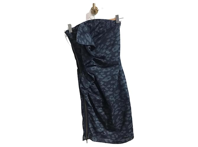 LANVIN  Dresses T.International S Cotton Blue  ref.827894