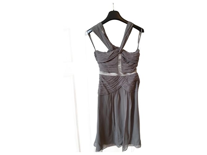BURBERRY Kleider T.FR 36 Seide Grau