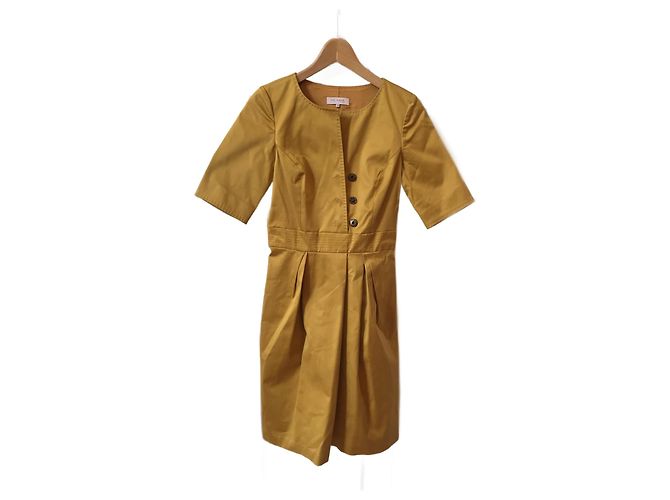 Vestido DICE KAYEK T.International S Algodón Amarillo