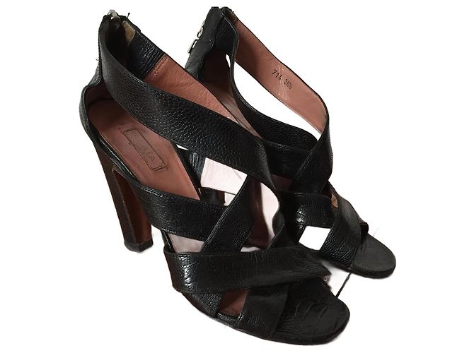 Alaïa Sandali ALAIA T.EU 36.5 Pelle Nero