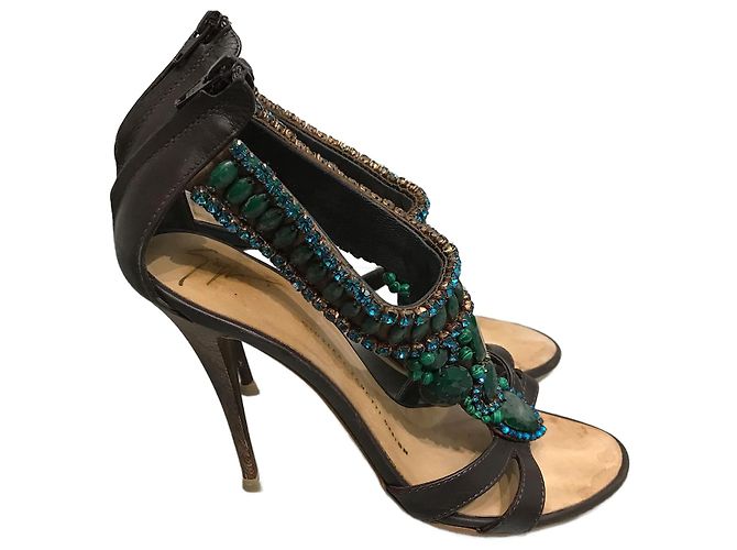 GIUSEPPE ZANOTTI Sandalen T.EU 36 Leder Braun