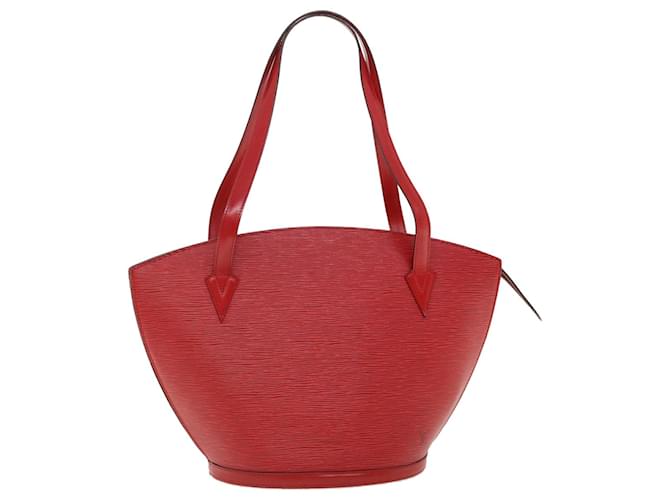 LOUIS VUITTON Epi Saint Jacques Shopping Shoulder Bag Red M52277 LV Auth 37051 Leather  ref.828056