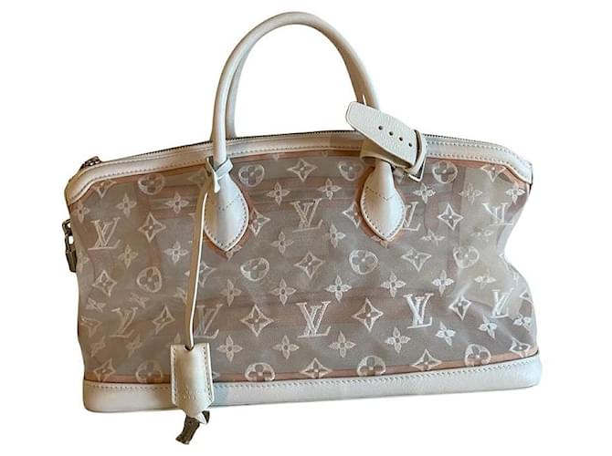 Louis Vuitton Transparency Lockit East West bag White Leather  ref.828157