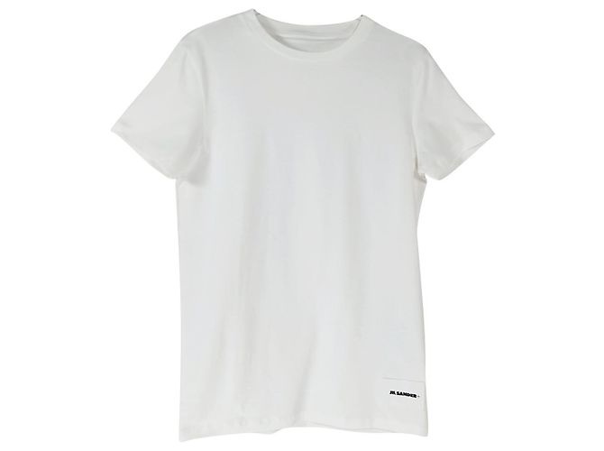 Camiseta de algodón blanca Jil Sander XXL Blanco