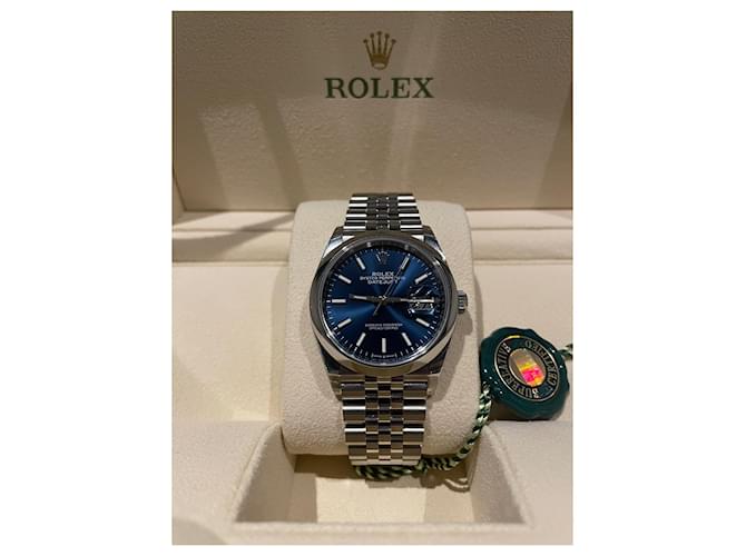 Rolex DateJust 36 MM Blue Steel  ref.828249