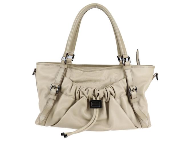BURBERRY Beige Leather  ref.828422