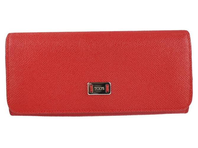 TOD'S - Red Leather  ref.828443