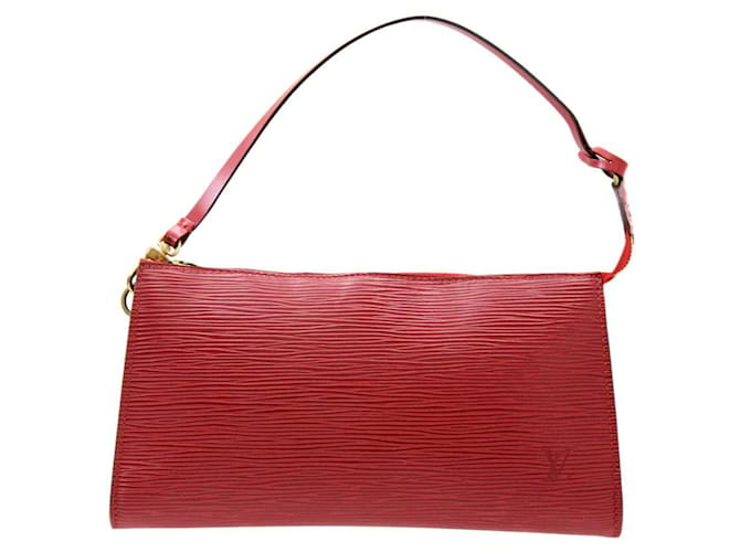 Louis Vuitton Pochette Accessoires Vermelho Couro  ref.828444