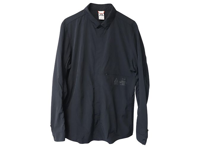 Giacca camicia Nikelab ACG in nylon nero