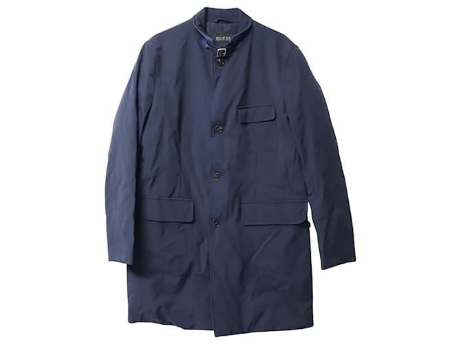 Jaqueta de manga comprida Gucci Utility em poliamida azul marinho  ref.828767