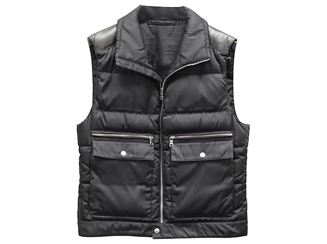 Prada Puffer Vest in Black Polyamide  ref.828776