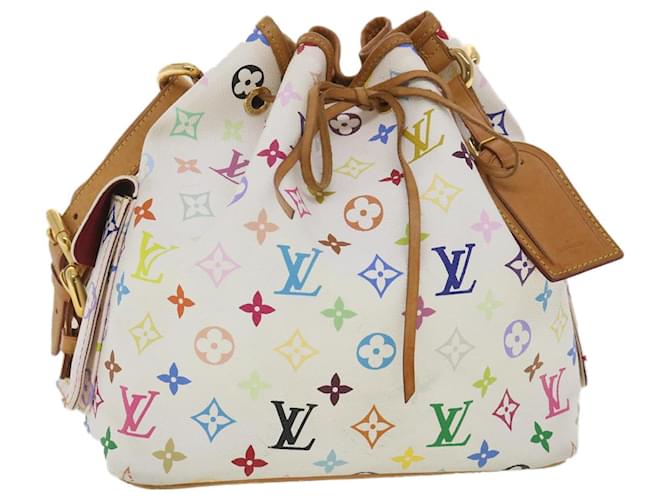 LOUIS VUITTON Multicolor Petit Noe Shoulder Bag White M42229 LV Auth yk5952  ref.828830 - Joli Closet