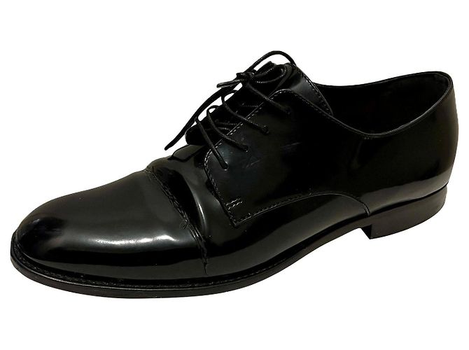 Derby stringate Dior in vernice Nero 