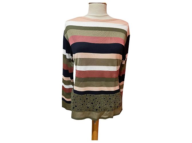 Autre Marque Devernois Pullover Mehrfarbig Wolle Viscose Mehrfarben