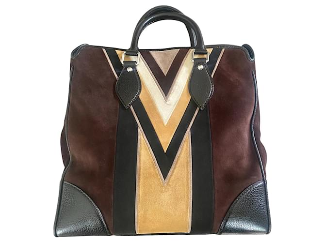 Louis Vuitton Vintage Innsbruck tote bag Brown Suede ref.829345