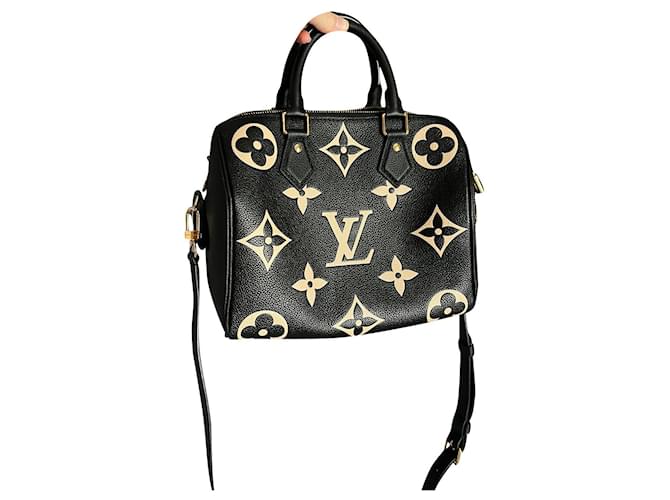 Louis Vuitton Handbags Black Leather  ref.829359