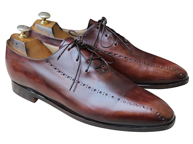 BERLUTI DERBY LEATHER SHOES 10 / 44 condition AS NEW MEN'S SHOES 1889 € Multiple colors  ref.829369