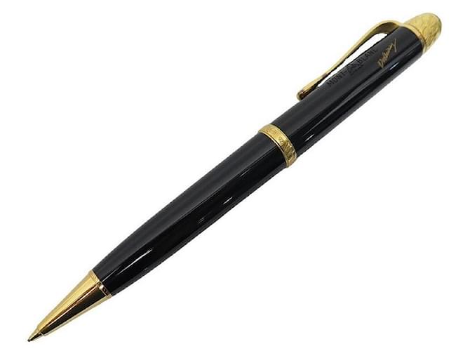 MONTBLANC PEN HOLDER GREAT WRITERS 1995 ED LIMITED VOLTAIRE PENCIL PEN Black Resin  ref.829570
