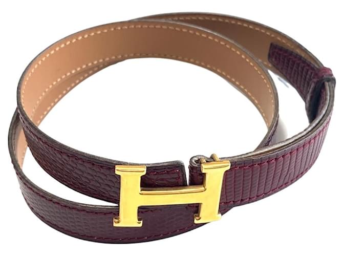 Hermès Hermes H Marrom Couro  ref.829693