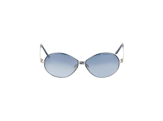 Fendi Oval Gradient Aviator Sunglasses Blue
