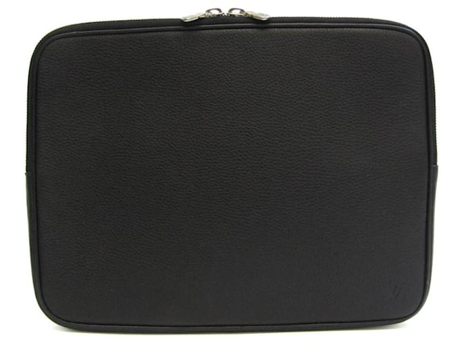 Housse d'ordinateur Louis Vuitton Cuir Noir  ref.830036