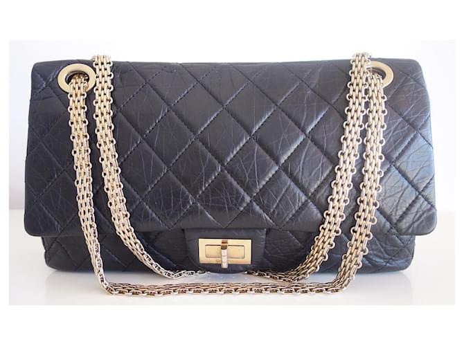 Chanel Bag 2.55 gmt Black Leather  ref.830855