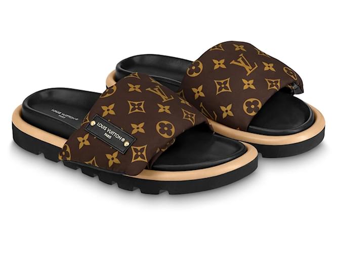 lv pillow mules