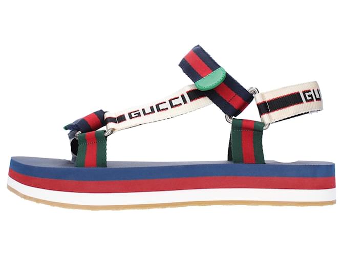 gucci summer sandals size 45 Multiple colors Cloth Rubber  ref.830874