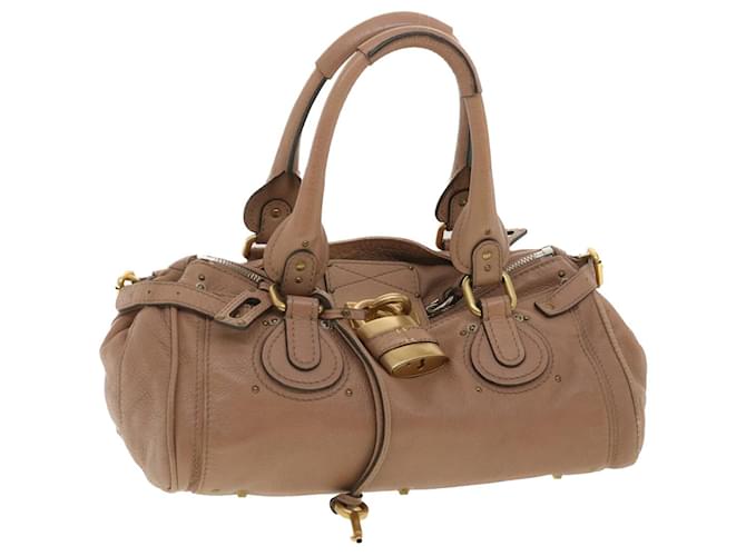 Chloé Chloe Paddington Hand Bag Leather Brown 01-10-51-5276 auth 37311  ref.830882