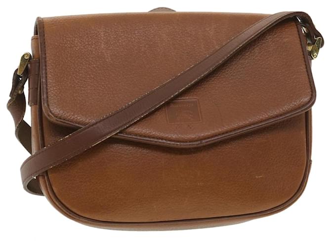 Autre Marque Burberrys Shoulder Bag Leather Brown Auth 37391  ref.830935