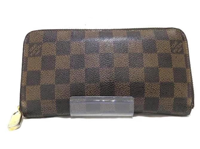 Louis Vuitton Portefeuille zippy Brown Cloth  ref.831301