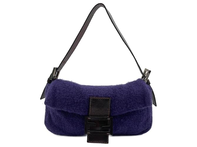 Purple Wool Fendi Baguette  ref.831746