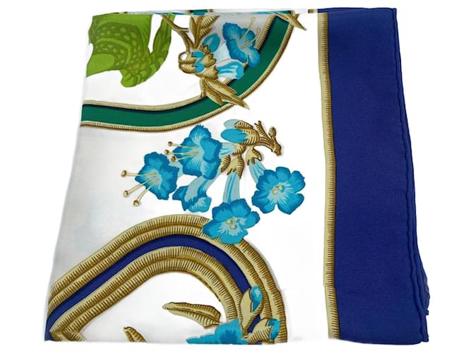 Cachecol Hermès de seda multicolorida Multicor  ref.831895