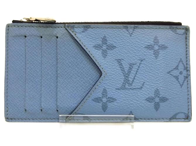 Louis Vuitton Denim Monogram Canvas Coin Card Holder Wallet