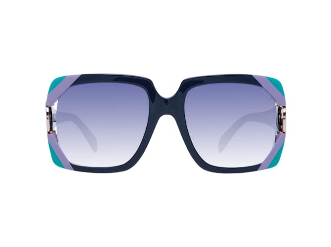 Emilio Pucci Nuovi Occhiali da Sole Donna mod. EP0159 5792W 57-20-140 MM Blu Acetato  ref.833028