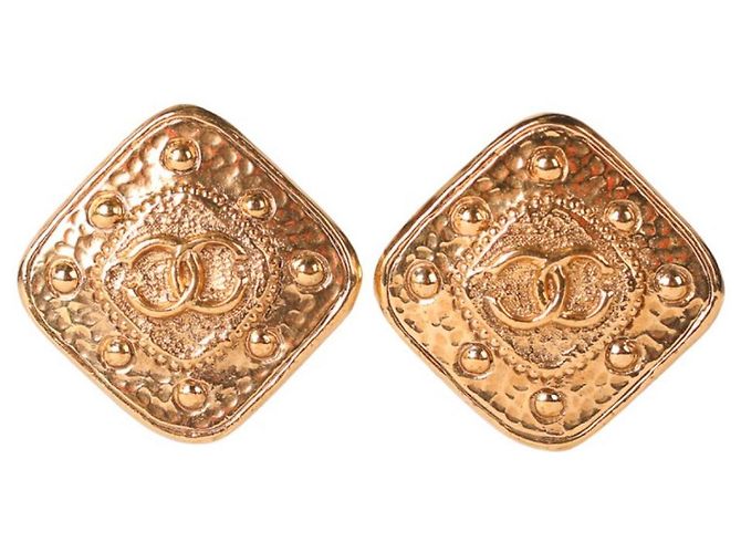Chanel Ohrclips Gold Golden